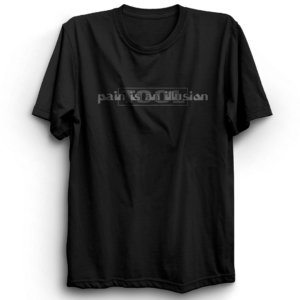 Pain is an Illusion Ver2 Crewneck T-shirt - Black, XL
